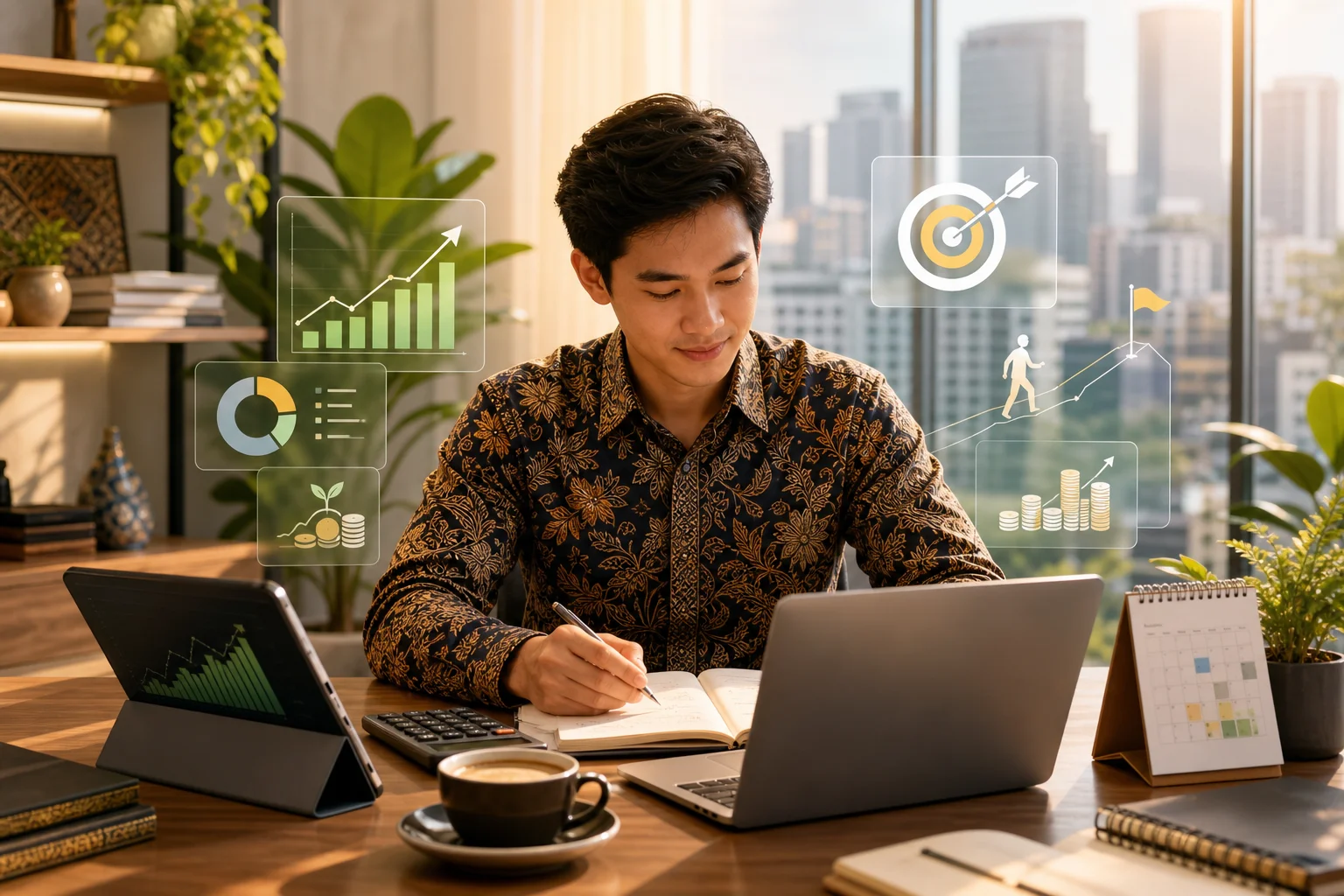 Ilustrasi financial freedom sebelum usia 40