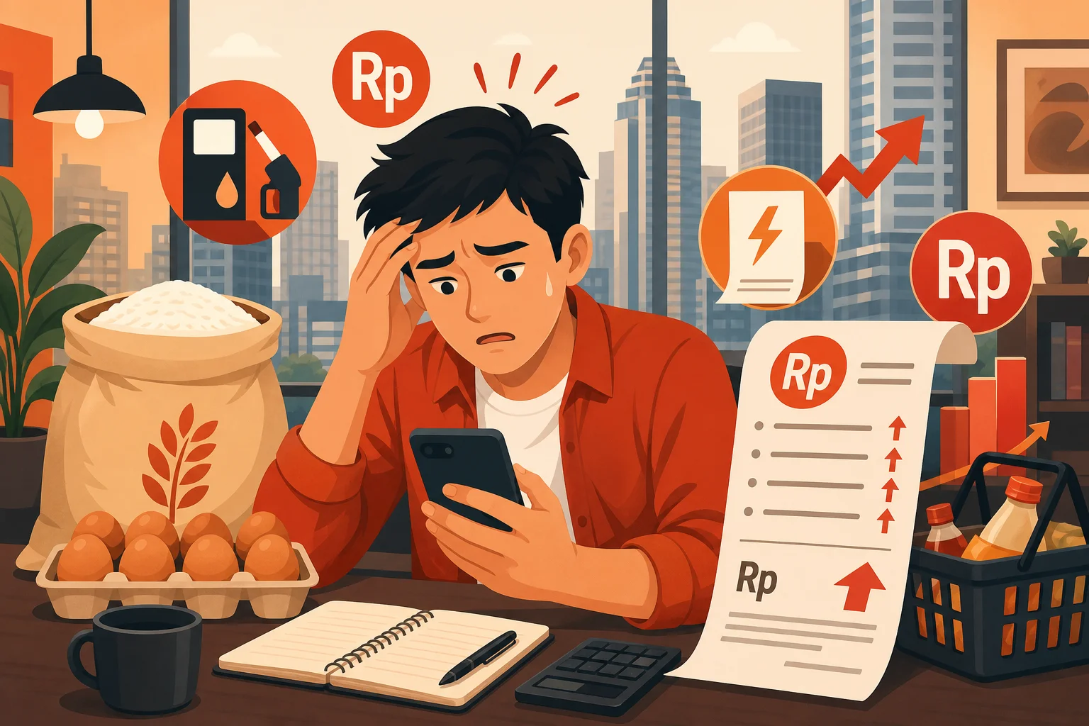 Ilustrasi prioritas saat biaya hidup naik